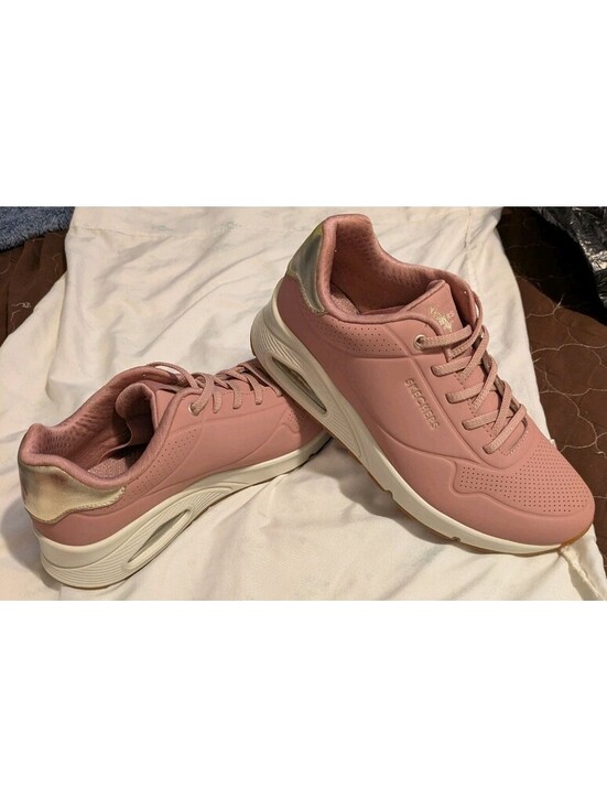 Skechers Shoes - Skechers Street Uno Shimmer Away Women's Sneakers Sz 9 Rose Gold 155196